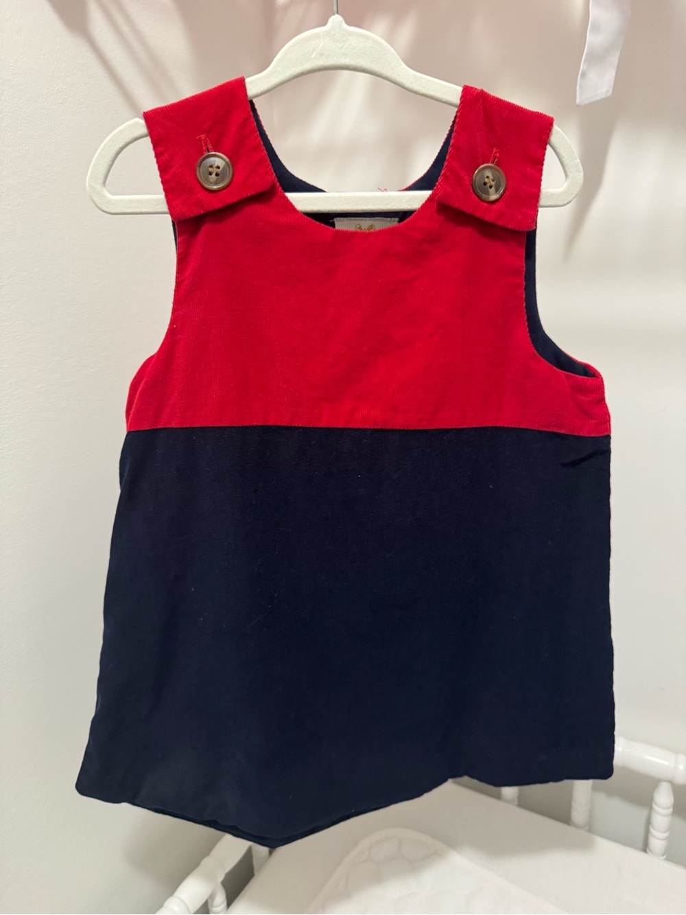 The Beaufort Bonnet Company Red and Navy Jumper